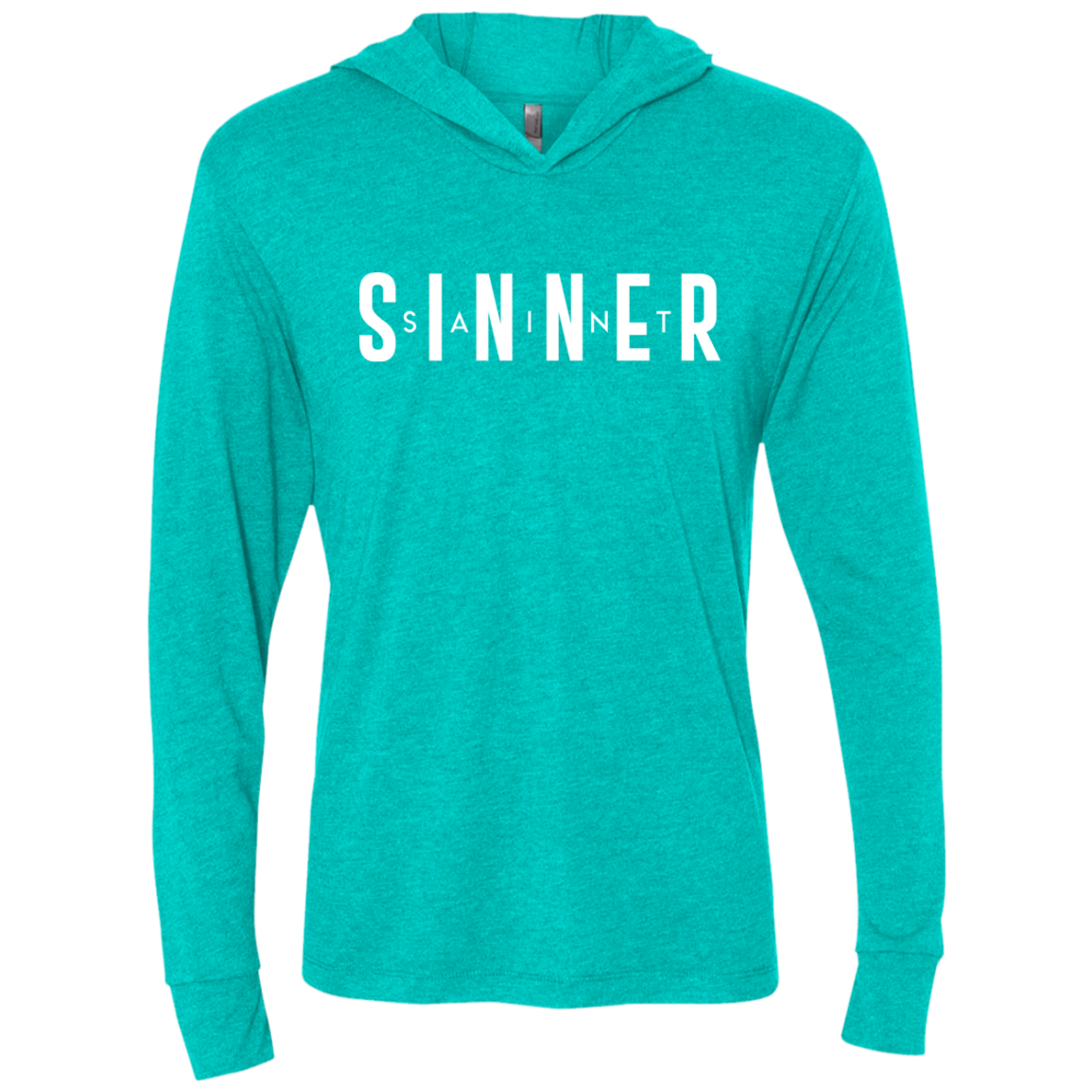 Unisex -SaintInBetweenSinner LongSleeve Hooded T-Shirt