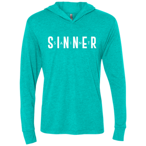 Unisex -SaintInBetweenSinner LongSleeve Hooded T-Shirt