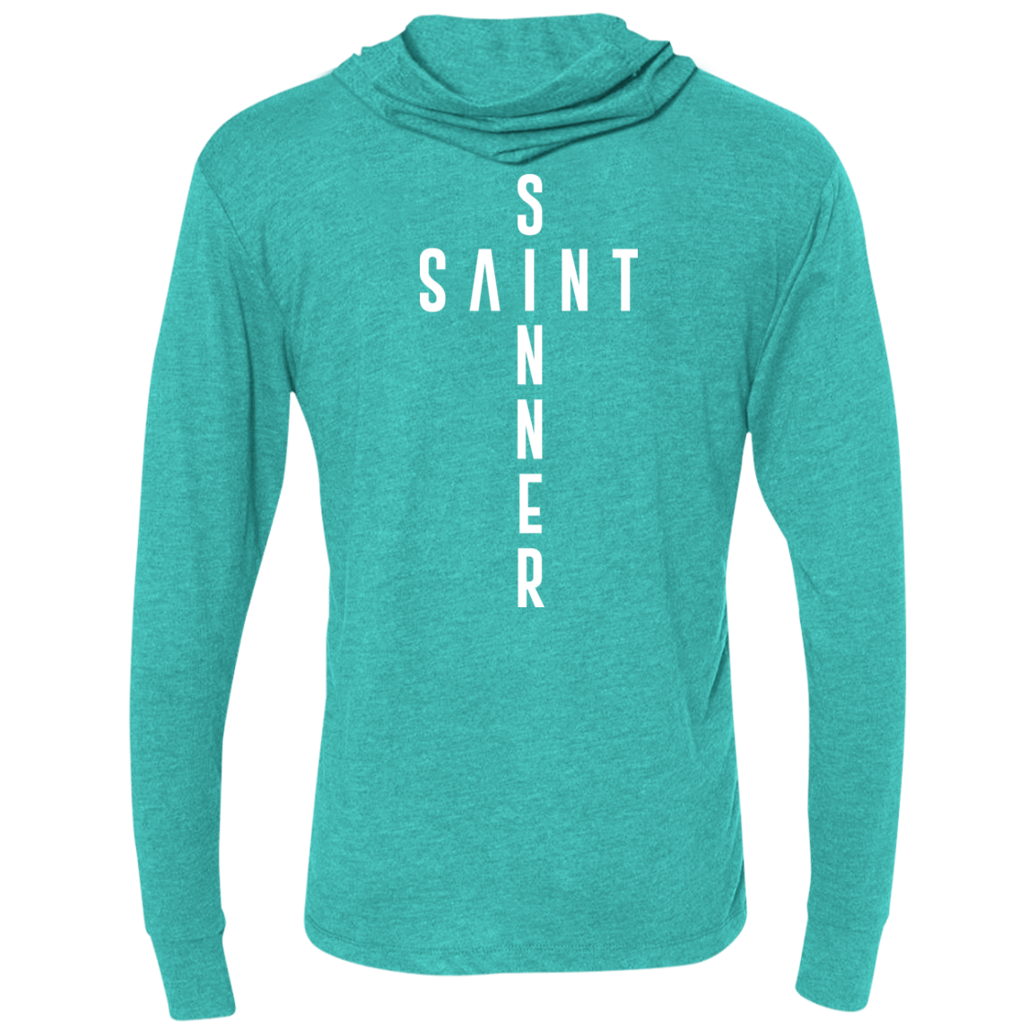 Unisex -SaintInBetweenSinner LongSleeve Hooded T-Shirt