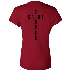 Ladies' - SaintInBetweenSinner V-Neck T-Shirt