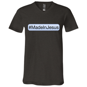 Men's - #MadeInJesus V-Neck T-Shirt