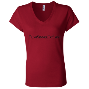 Ladies' - FromSinnerToSaint V-Neck T-Shirt