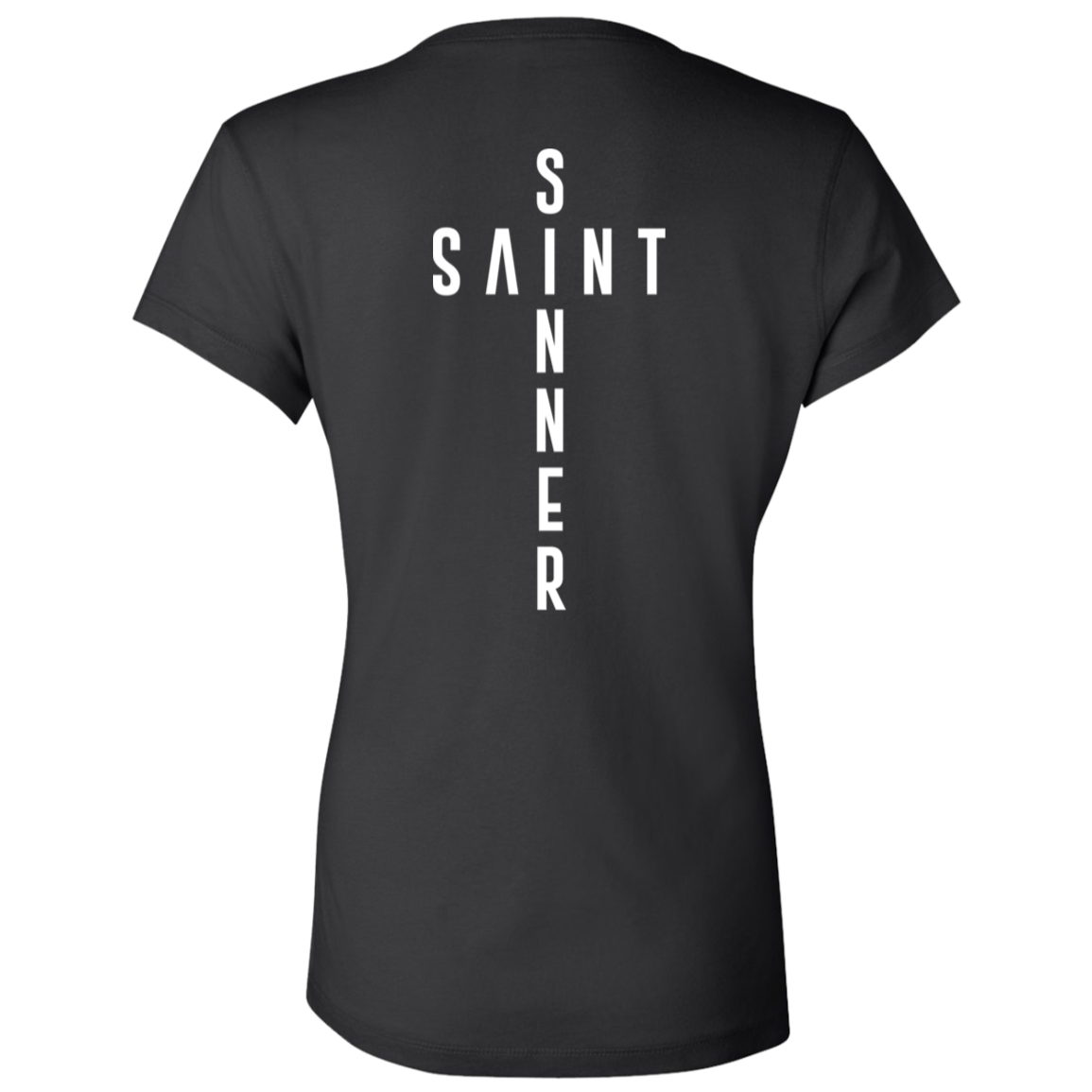 Ladies' - SaintInBetweenSinner V-Neck T-Shirt