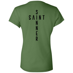 Ladies' - SaintInBetweenSinner V-Neck T-Shirt