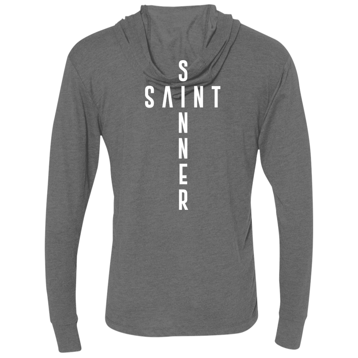 Unisex -SaintInBetweenSinner LongSleeve Hooded T-Shirt