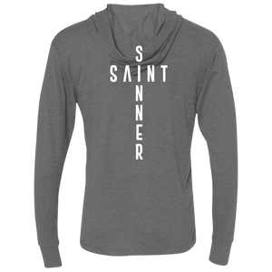 Unisex -SaintInBetweenSinner LongSleeve Hooded T-Shirt