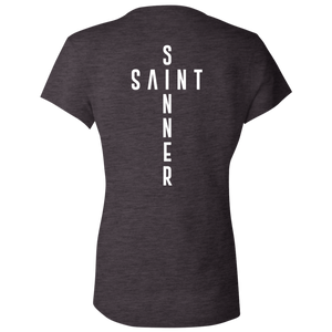 Ladies' - SaintInBetweenSinner V-Neck T-Shirt