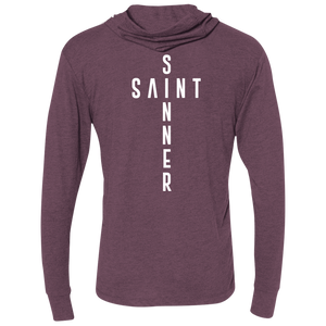 Unisex -SaintInBetweenSinner LongSleeve Hooded T-Shirt