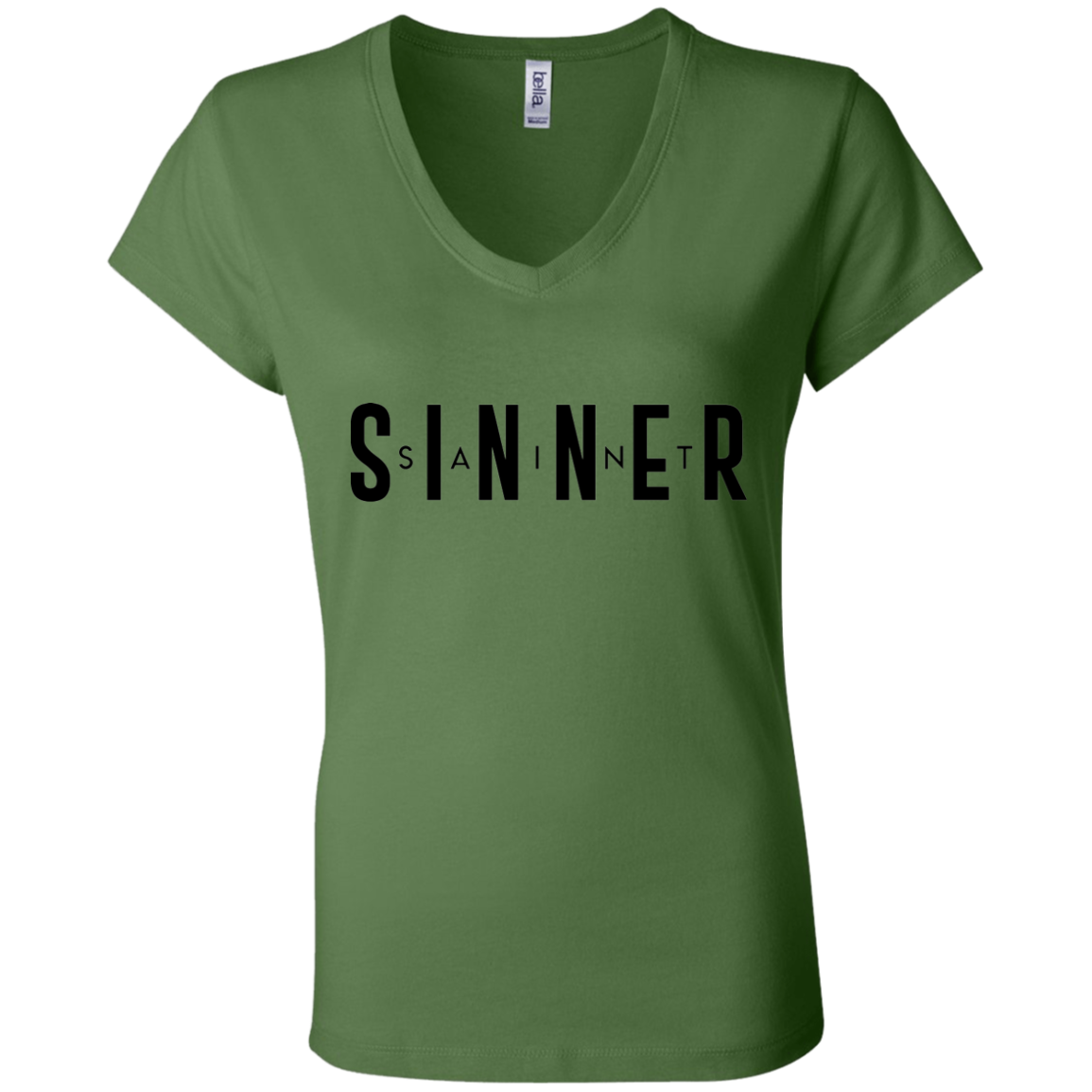 Ladies' - SaintInBetweenSinner V-Neck T-Shirt