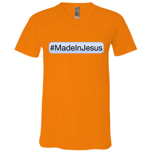 Men's - #MadeInJesus V-Neck T-Shirt