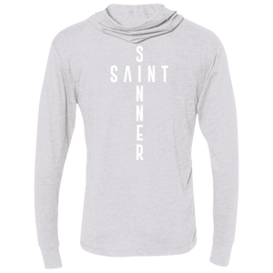 Unisex -SaintInBetweenSinner LongSleeve Hooded T-Shirt