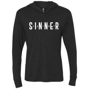 Unisex -SaintInBetweenSinner LongSleeve Hooded T-Shirt