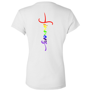 Ladies' - FriendsAndSinners V-Neck T-Shirt