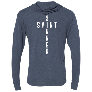 Unisex -SaintInBetweenSinner LongSleeve Hooded T-Shirt