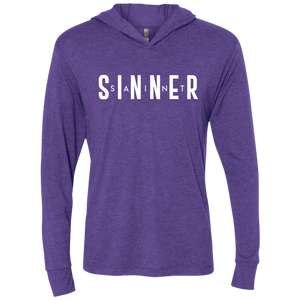 Unisex -SaintInBetweenSinner LongSleeve Hooded T-Shirt