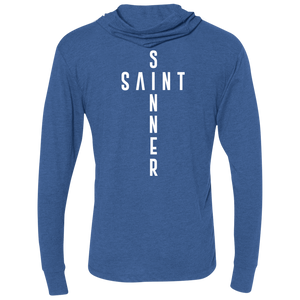 Unisex -SaintInBetweenSinner LongSleeve Hooded T-Shirt