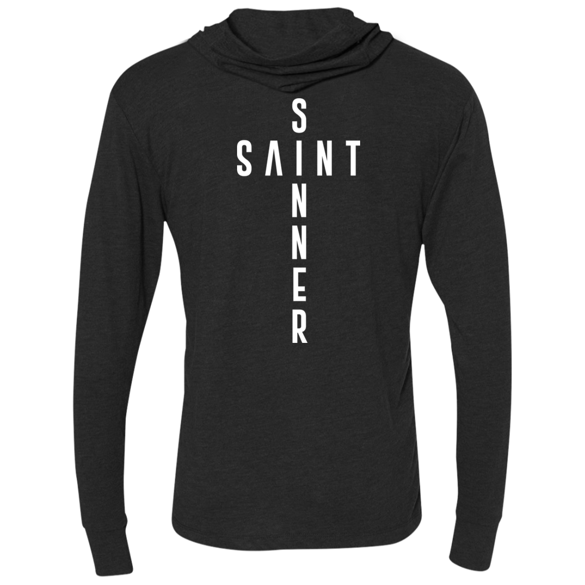 Unisex -SaintInBetweenSinner LongSleeve Hooded T-Shirt