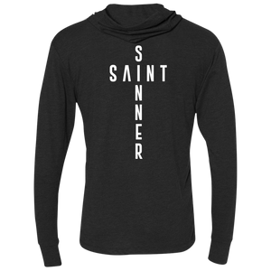 Unisex -SaintInBetweenSinner LongSleeve Hooded T-Shirt