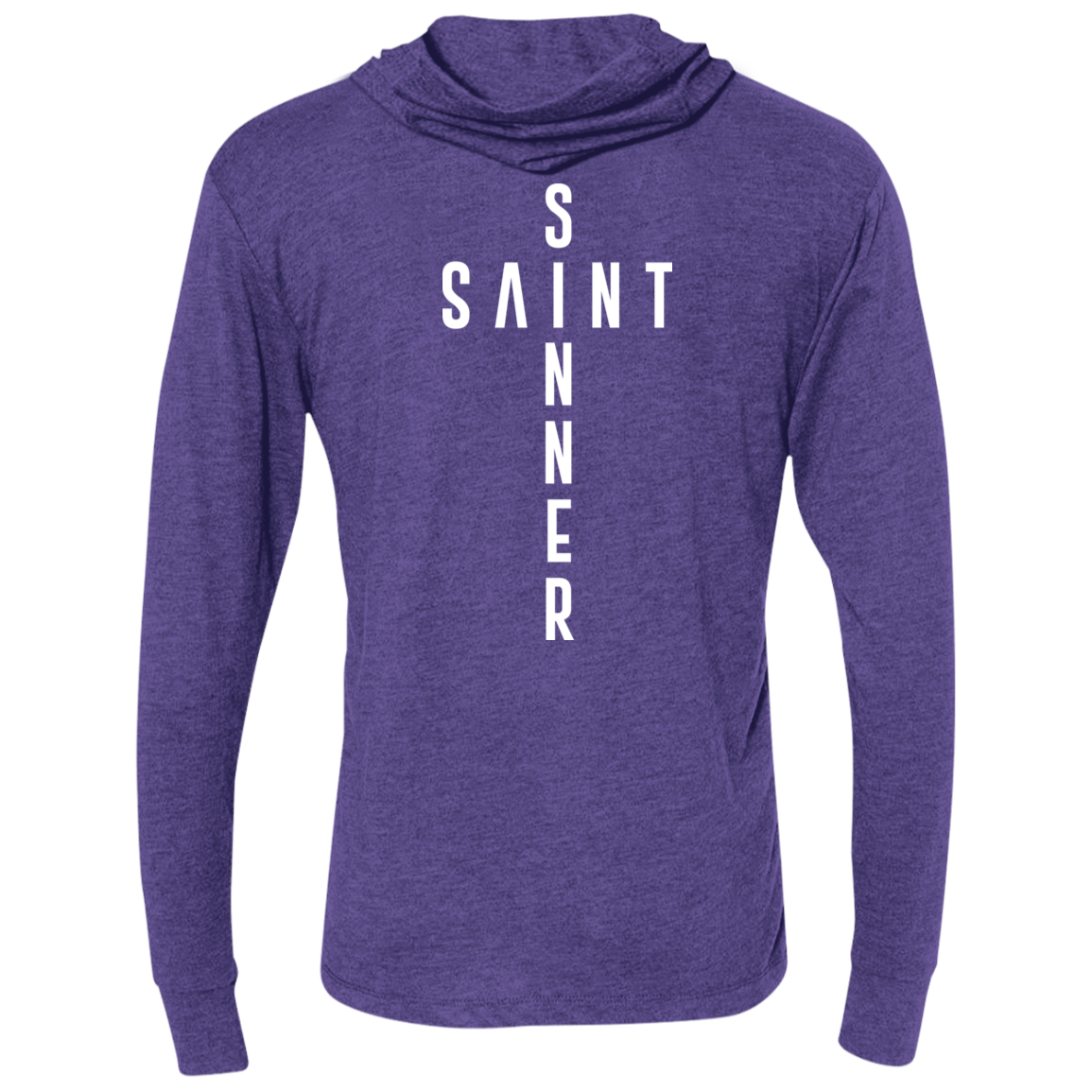 Unisex -SaintInBetweenSinner LongSleeve Hooded T-Shirt