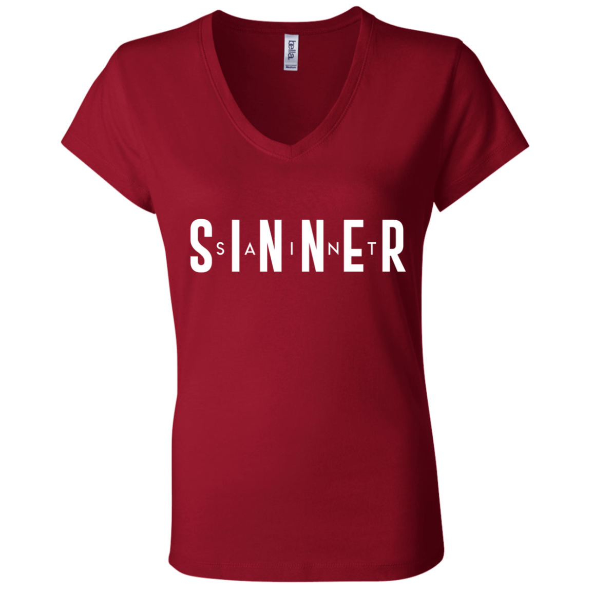 Ladies' - SaintInBetweenSinner V-Neck T-Shirt