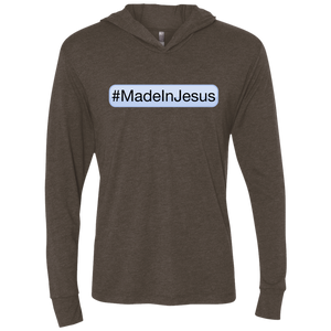 Unisex - #MadeInJesus LongSleeve Hooded T-Shirt