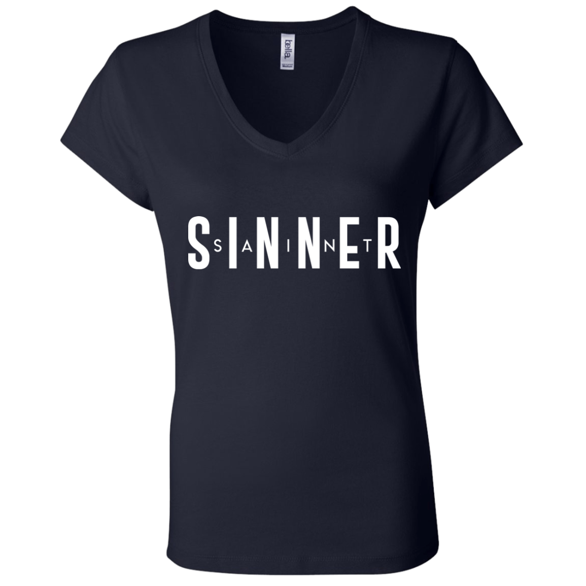 Ladies' - SaintInBetweenSinner V-Neck T-Shirt