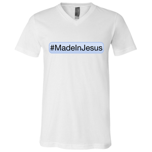 Men's - #MadeInJesus V-Neck T-Shirt