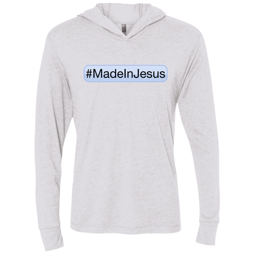 Unisex - #MadeInJesus LongSleeve Hooded T-Shirt