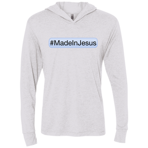 Unisex - #MadeInJesus LongSleeve Hooded T-Shirt