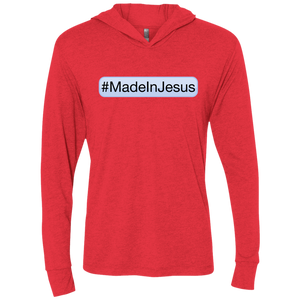 Unisex - #MadeInJesus LongSleeve Hooded T-Shirt