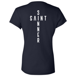 Ladies' - SaintInBetweenSinner V-Neck T-Shirt