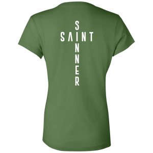 Ladies' - SaintInBetweenSinner V-Neck T-Shirt