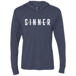 Unisex -SaintInBetweenSinner LongSleeve Hooded T-Shirt