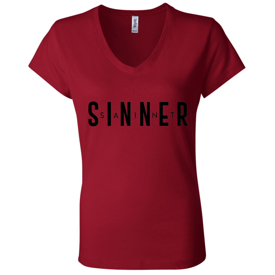 Ladies' - SaintInBetweenSinner V-Neck T-Shirt