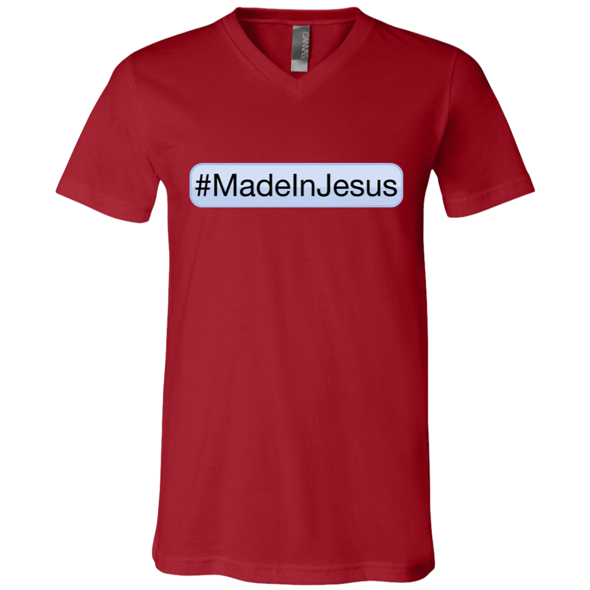 Men's - #MadeInJesus V-Neck T-Shirt