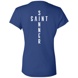 Ladies' - SaintInBetweenSinner V-Neck T-Shirt