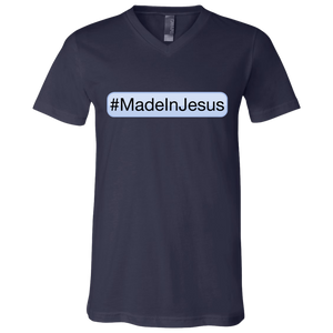 Men's - #MadeInJesus V-Neck T-Shirt