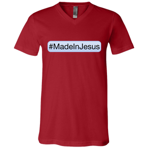 Men's - #MadeInJesus V-Neck T-Shirt