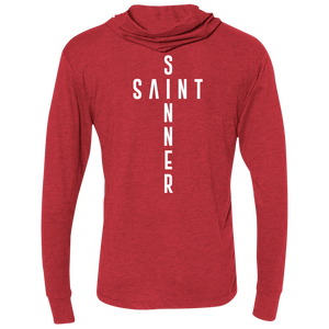 Unisex -SaintInBetweenSinner LongSleeve Hooded T-Shirt