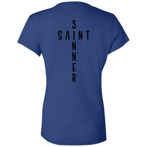 Ladies' - SaintInBetweenSinner V-Neck T-Shirt