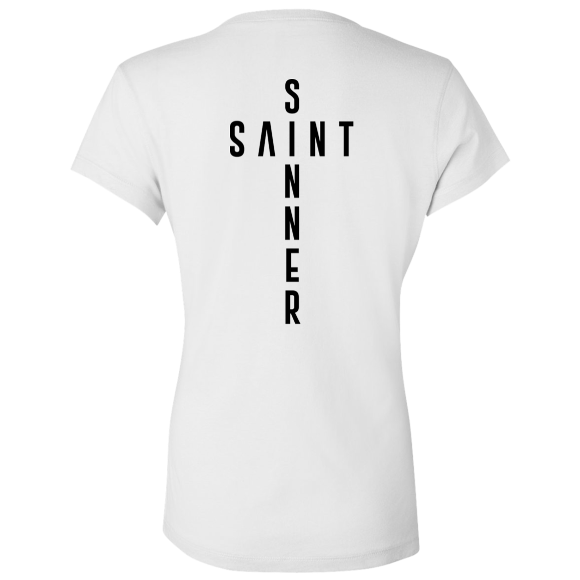 Ladies' - SaintInBetweenSinner V-Neck T-Shirt